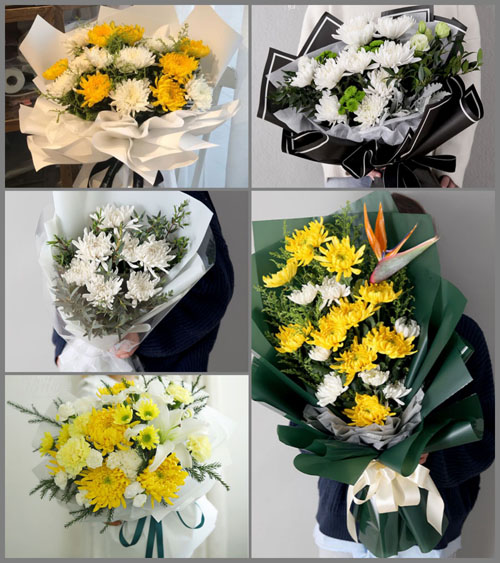 河北衡水冀州市漳淮乡北内漳村白事花束代送